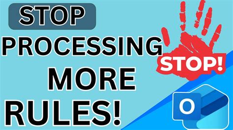 stop processing more rules.